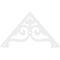 Ekena Millwork Pitch Finley Architectural Grade PVC Gable Pediment, 72"W x 42"H x 1"P (14/12) GPP072X042X100FIN - alternate 5